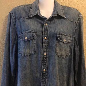Lucky Brand Women’s Denim Button Down Long Sleeve New w/o tags Medium